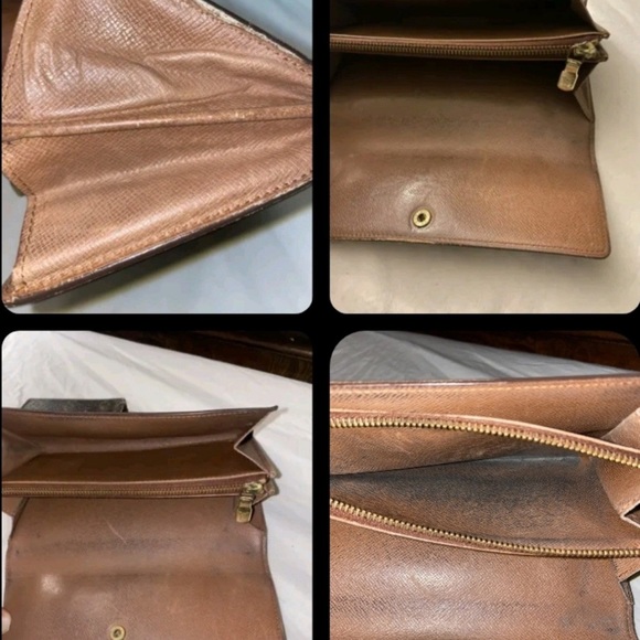 Bundle of Authentic Louis Vuitton Sarah wallet and 4 ring key holder on chain - Picture 3 of 5